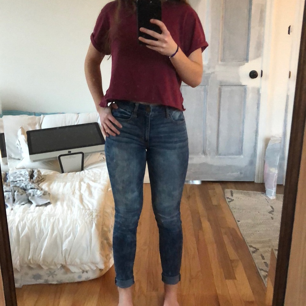 GREAT CONDITION AEO HIGH RISE JEGGING